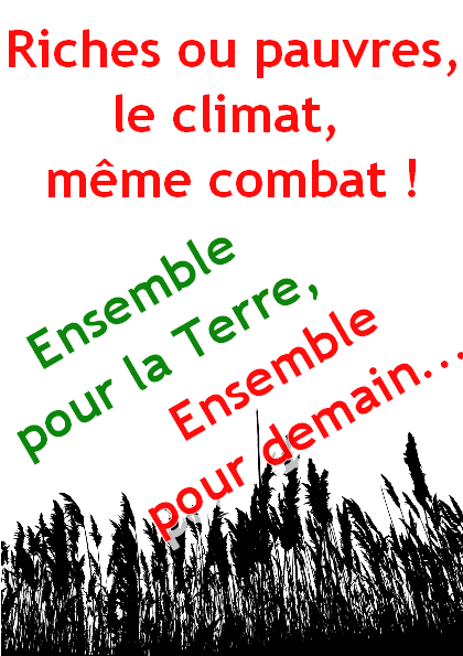 Riches ou pauvres, le climat, même combat