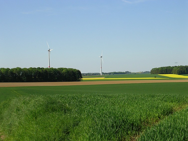 Le village de Dorinne vu des Baulettes.